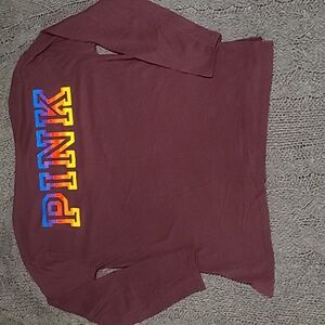 PINK VS rainbow campus long sleeve